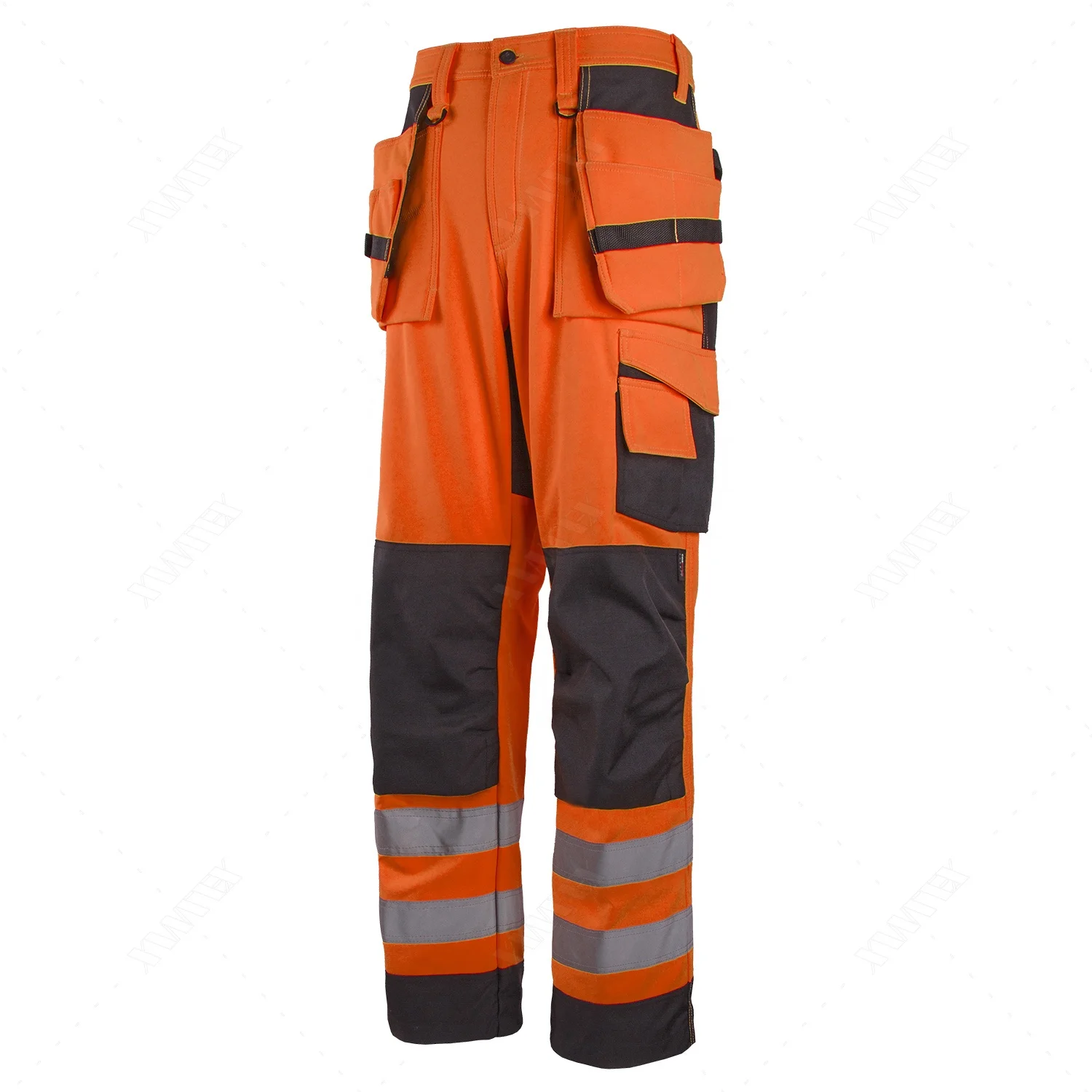 Hi-Vis reflective waterproof & breathable softshell  work safety trousers