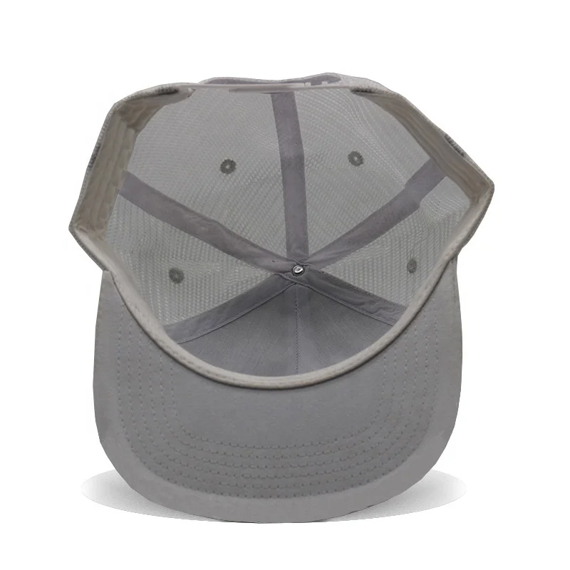 OEM Factory Two Tone Breathable Spring And Summer Flat Brim Blank Adjustable Versatile Trucker Hat With Custom Logo