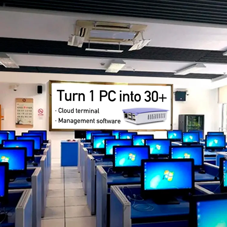 Sharerdp Energy-saving Fl200S A7 1.2GHz Quad Core ABS 32bit 1080P Share N Computing Thin Client PC Cloud Terminal For Education