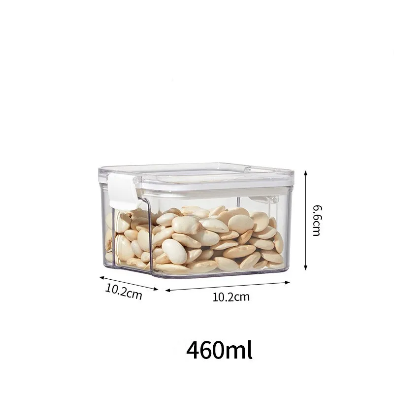 Hot Sales Food Storage Container Plastic Kitchen Refrigerator Noodle Box Multigrain Storage Tank Transparent Sealed Cans