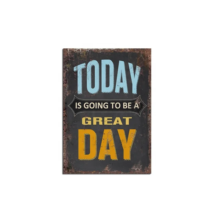 
Vintage style wall decorative metal sign/small metal sign/decorative metal word signs 