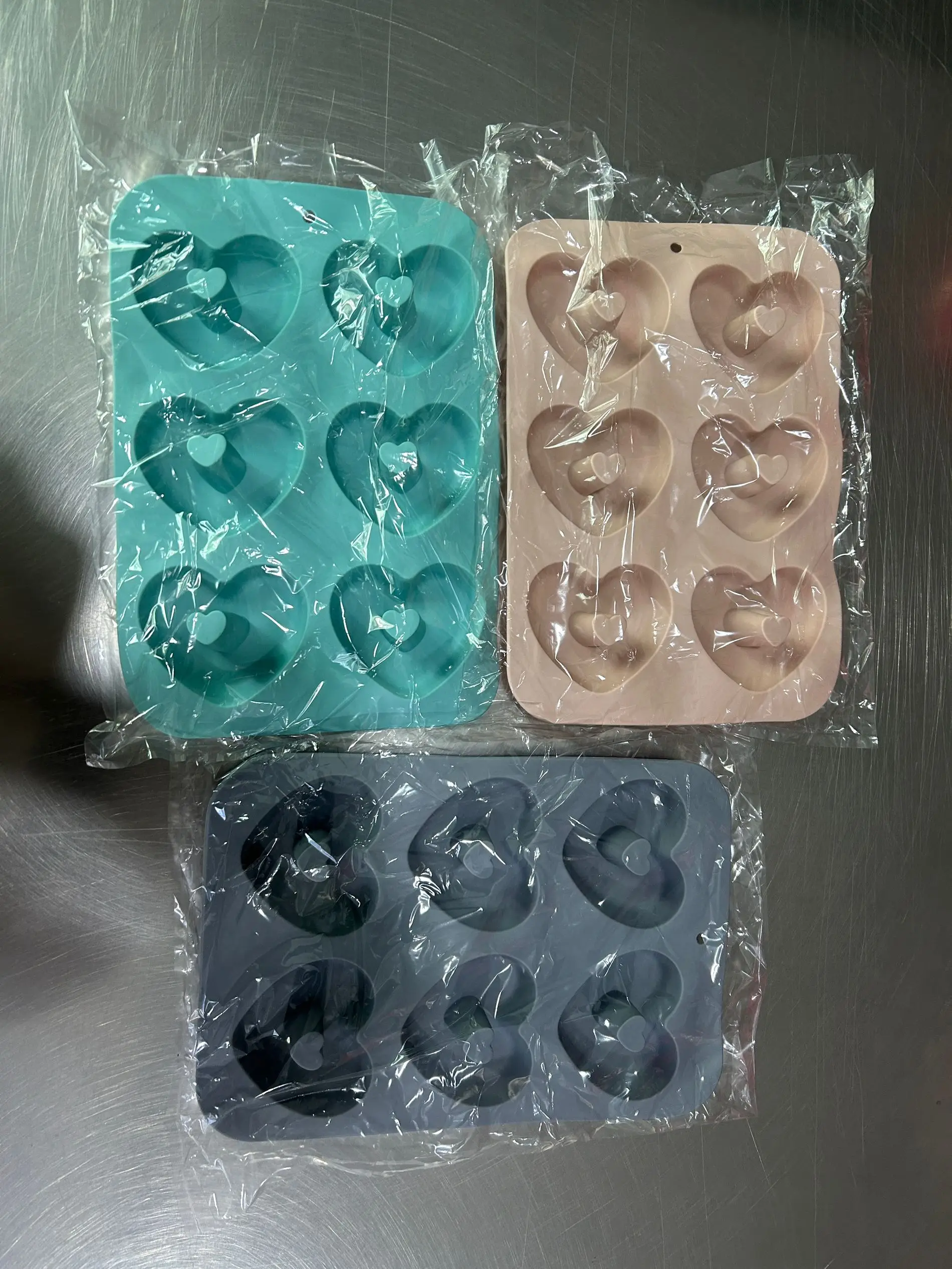 Non-stick Food Grade Silicone Doughnut Pan Muffin Cupcake Bagel Making Tray Round Heart Flower Shape Pancake Mold