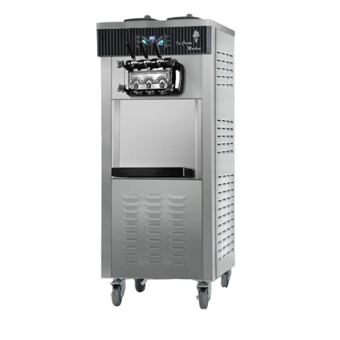 Adjustable Hardness portable Soft Serve 3 Flavor Ice Cream making Machine For Sale