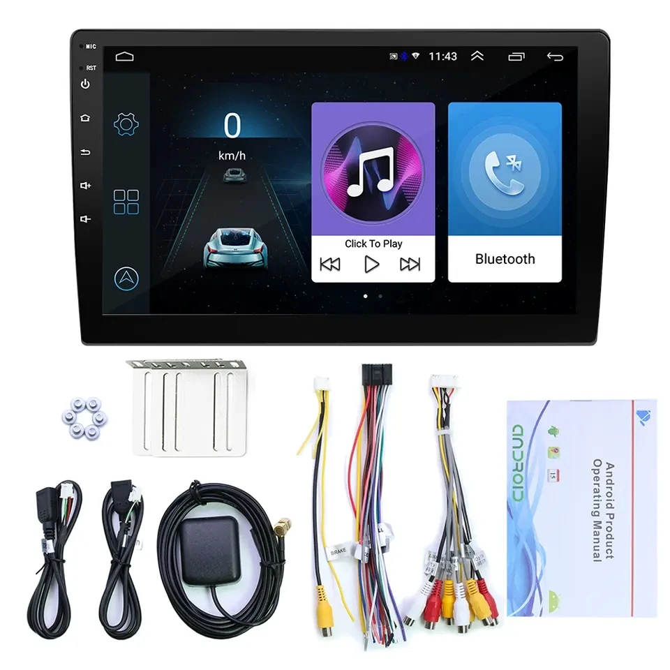9/10 inch Universal Touch Screen Android Car Radio 2.5D GPS Navigation Autoradio Multimedia Player 2 Din Car Stereo