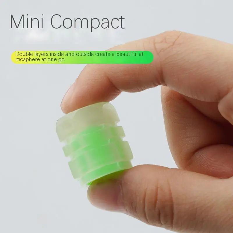 Luminous tire air valve cap automobile valve cap Motorcycle truck vacuum tire air nozzle luminous valve core cover