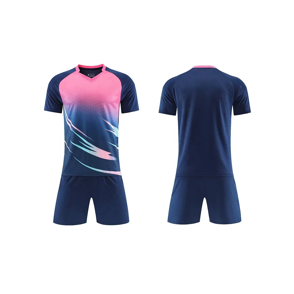 Wholesale Custom Design Breathable Sublimation Soccer Jersey Kits Team Soccer Wear Men Football Uniform