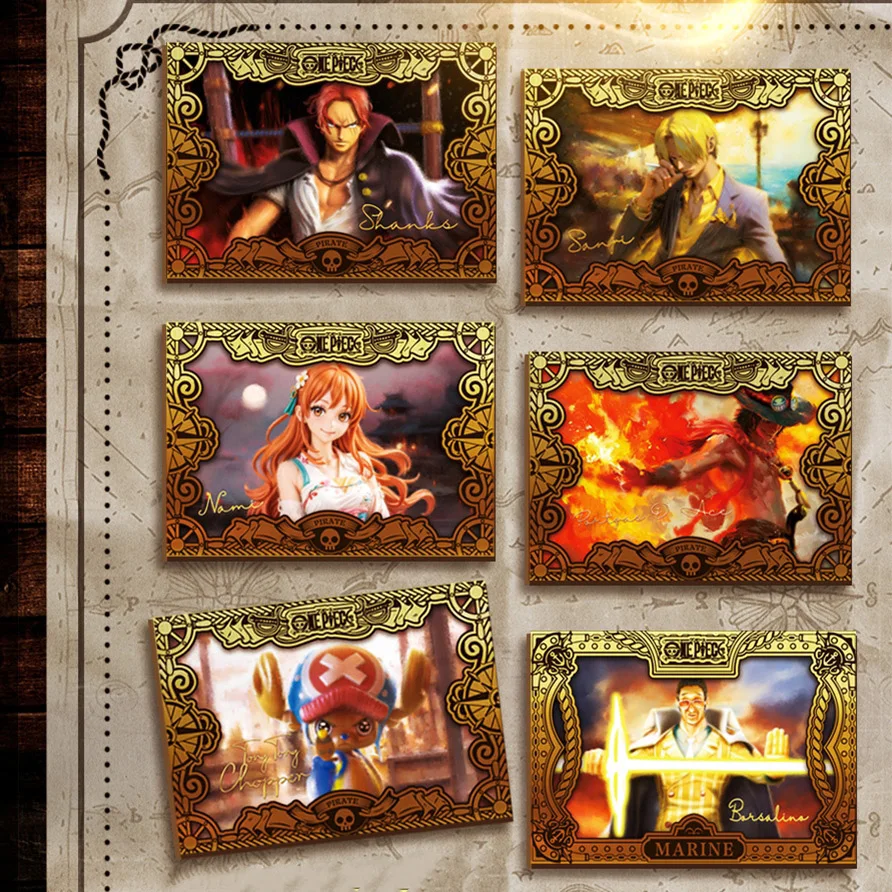 Wholesale Cabago OnePiecees Card ruler of the new world Collection Edition Colorful Gold Card Graffiti Style Collection Card