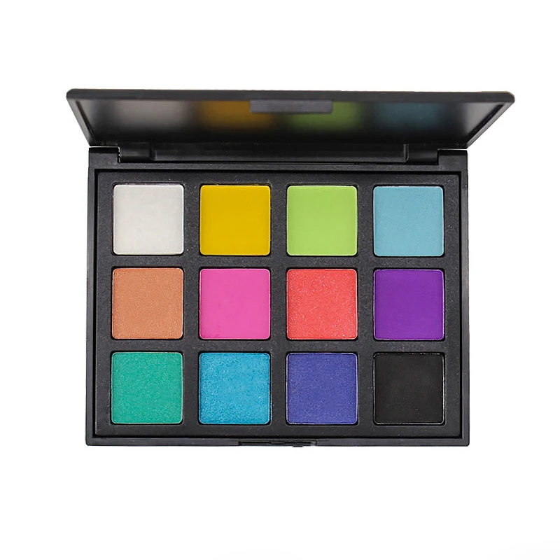 Custom your own makeup eye shadow palette low moq 12 colors matte eyeshadow palette private label