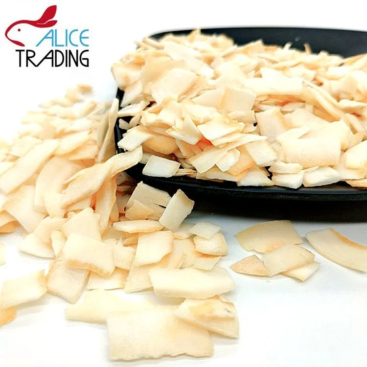 China Crispy Coconut Chip Snacks Roasted 100% Natural Dried Coconut chips