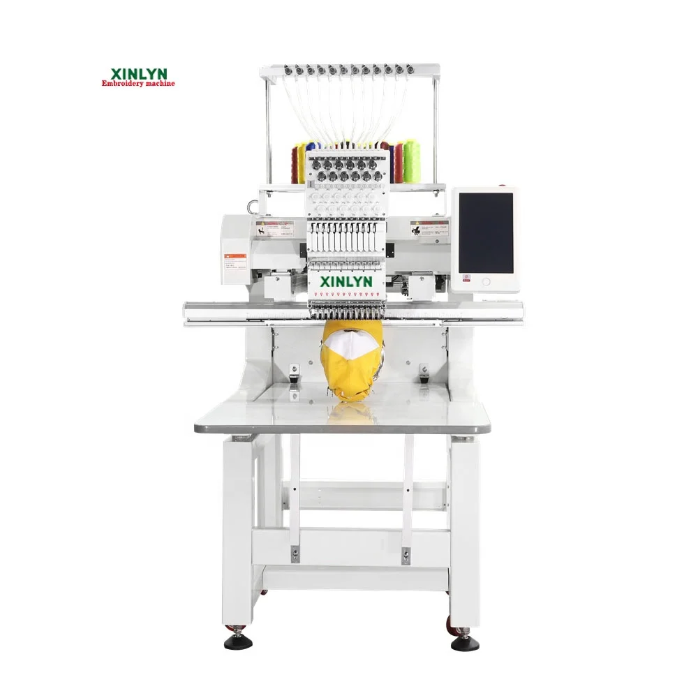 High speed one head dahao software 15colors size400*600mm shop home  use  shirt garments hat logo sewing embroidery machine sale