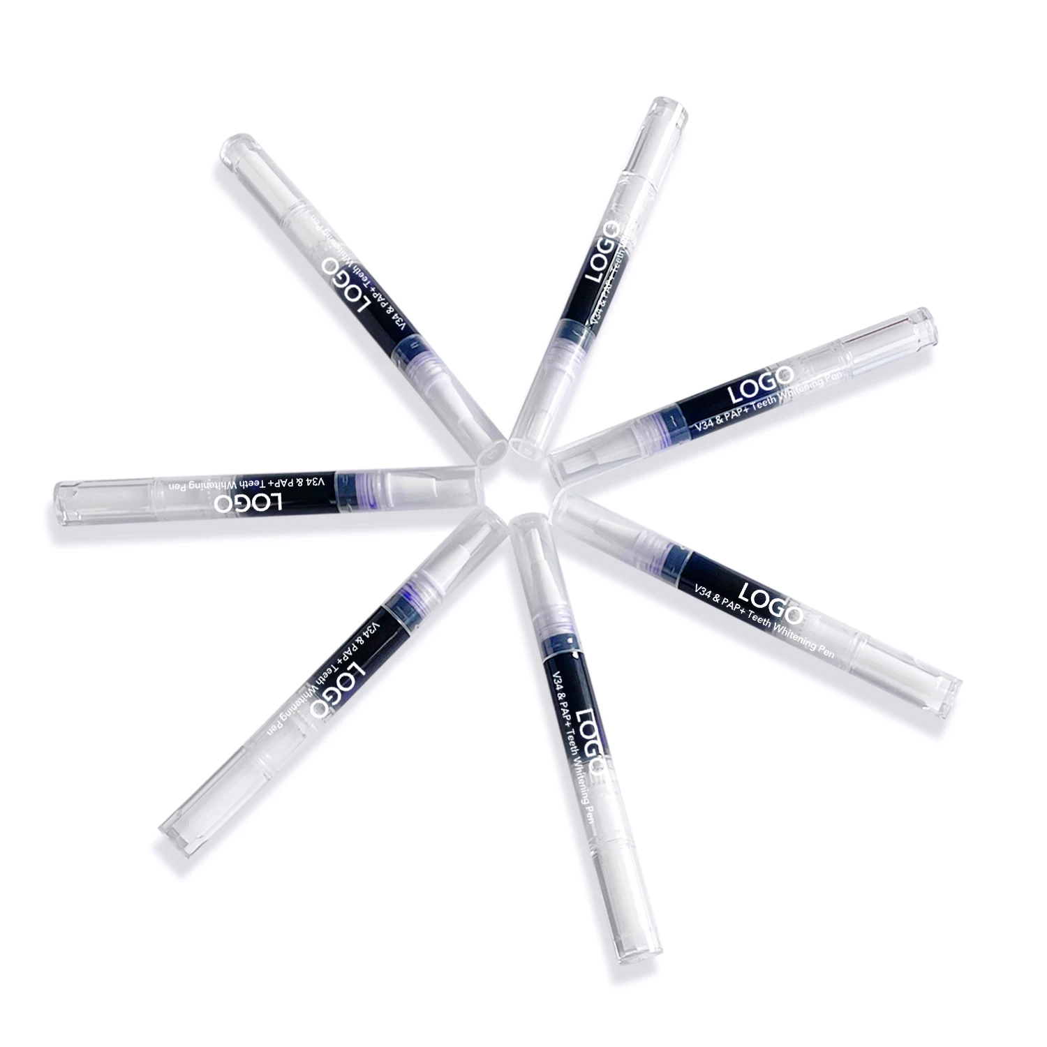 Wholesale Private Label PAP+ V34 Purple Tooth Whitening Gel Serum Teeth Pen Pack