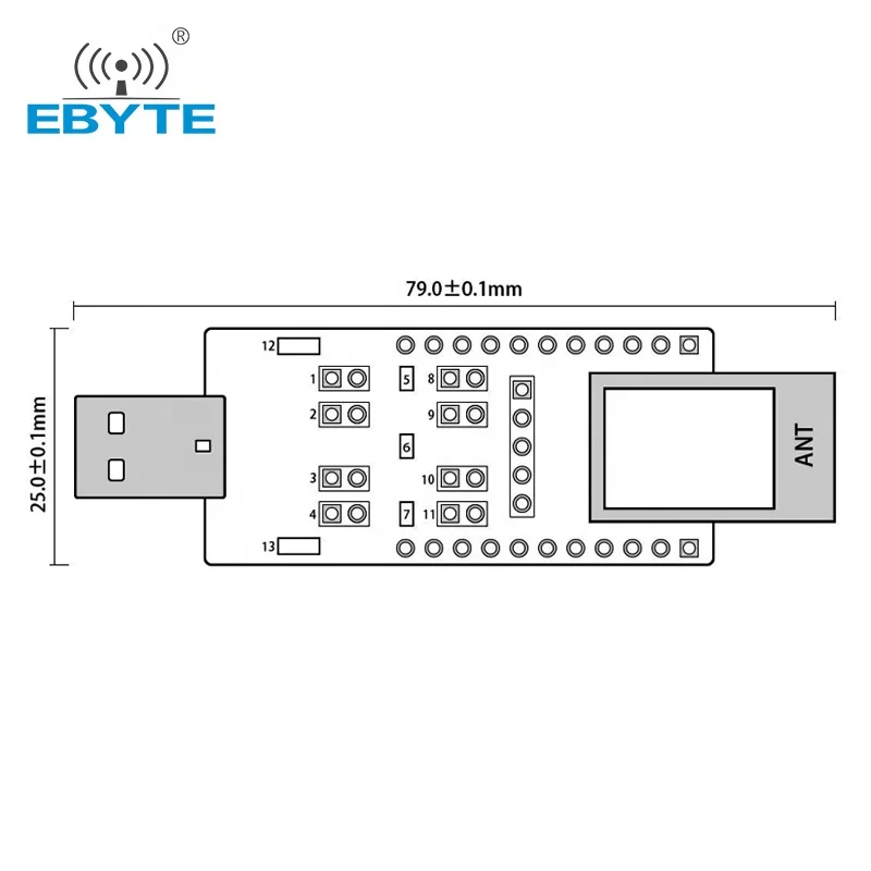  Ebyte Zigbee CH340G USB тестовая плата наборы беспроводной радиочастотный модуль E18-TBH-01 cc2530 zigbee 2 4g беспроводное