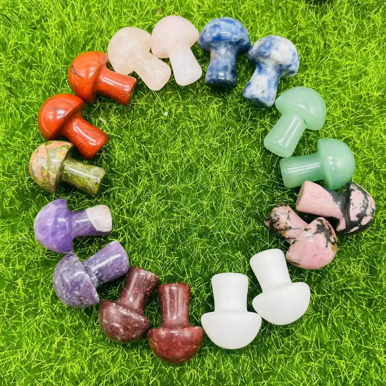 Natural Stone Crystals Healing Stone Different Materials Crystal Bulk Wholesale Small Mushroom Carving