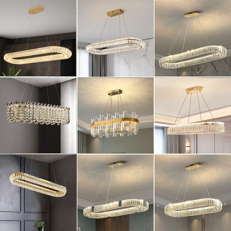 Chandelier Lights Crystal Wedding And Suspensions Kitchen Lamps Dining Staircase Stair Glass Decor Long Chandelier