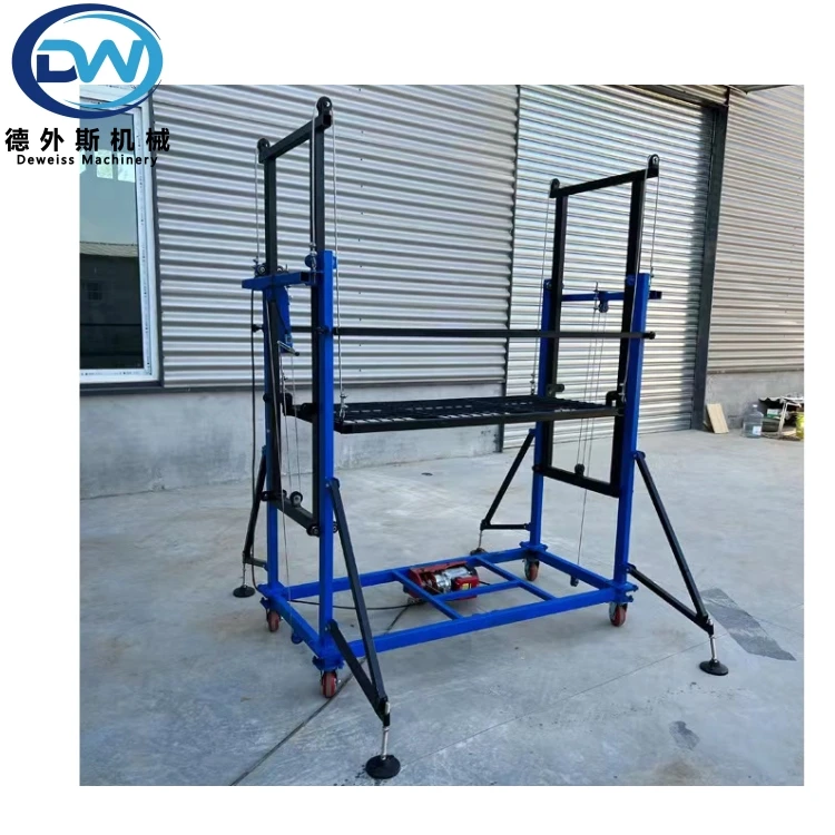 DW 200-500KG Electric Scaffold Lift,110V Mobile Electric Lifting Scaffold,6m Electric Scaffolding