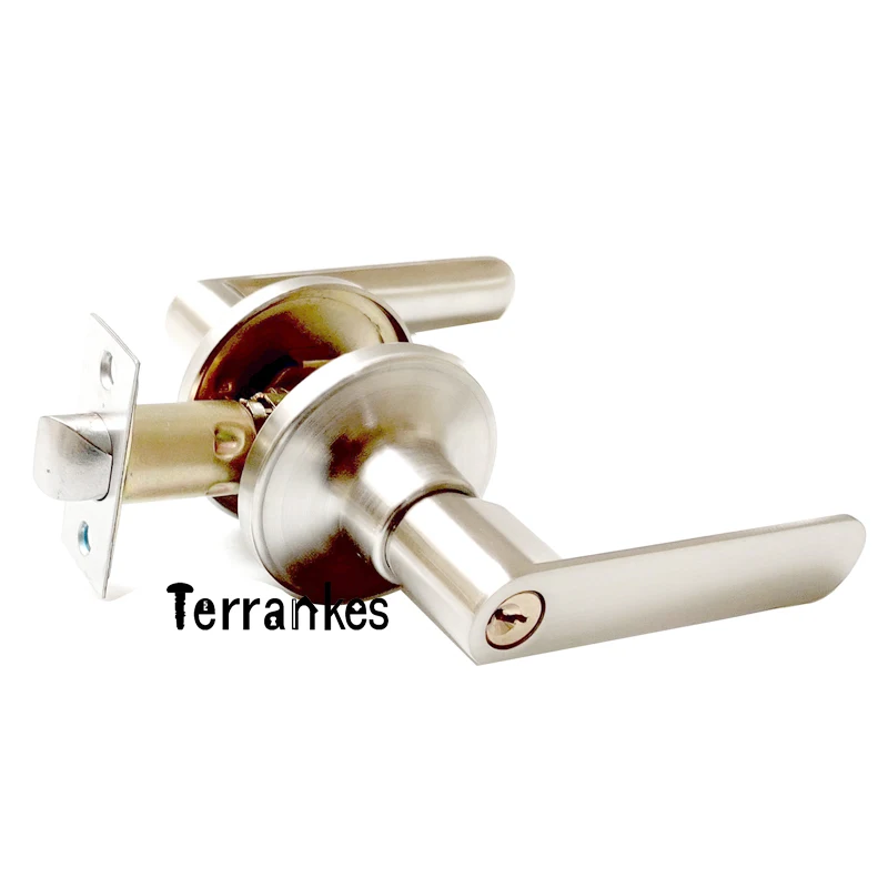 Утолщенная конструкция из цинкового сплава, трубчатый рычажный замок, внутренняя деревянная дверная ручка, замок, лидер продаж, североамериканский рынок