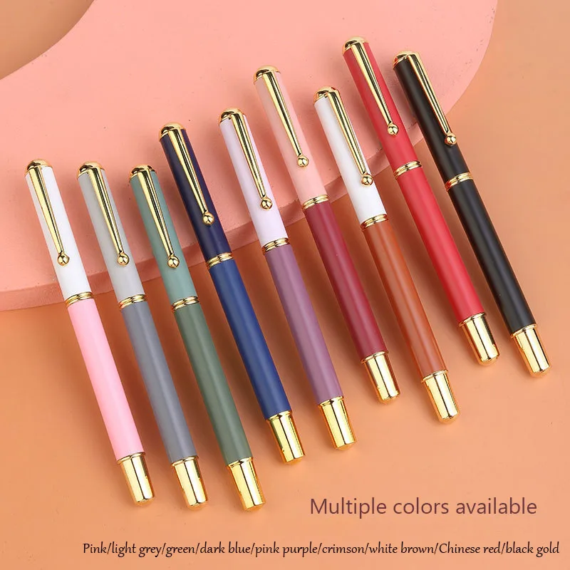 RTS Calligraphy Pen 5 Kinds of Nib Multi-color Metal Body Multi-purpose Business Gift Student Training Class Fountain Pen