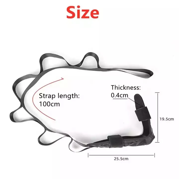 Yoga Flexibility Leg Stretch Foot Drop Splint Plantar Fasciitis Relief Calf Stretcher Elastic Bands