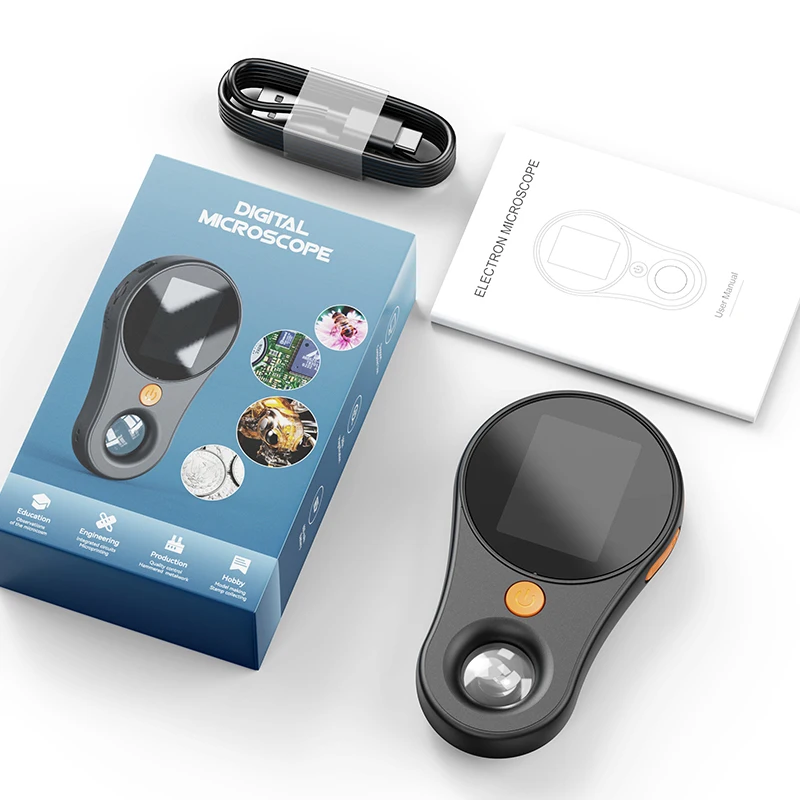 ALEEZI 370 New Model 2MP Wholesale Magnification Portable Handheld 500X Student Digital Microscope With Super Macro Lens