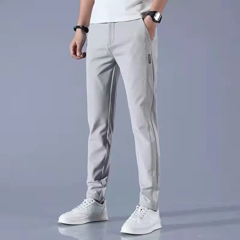 High Quality New Style Fashion Office Slim Pants Formal Cotton Casual Men Trousers