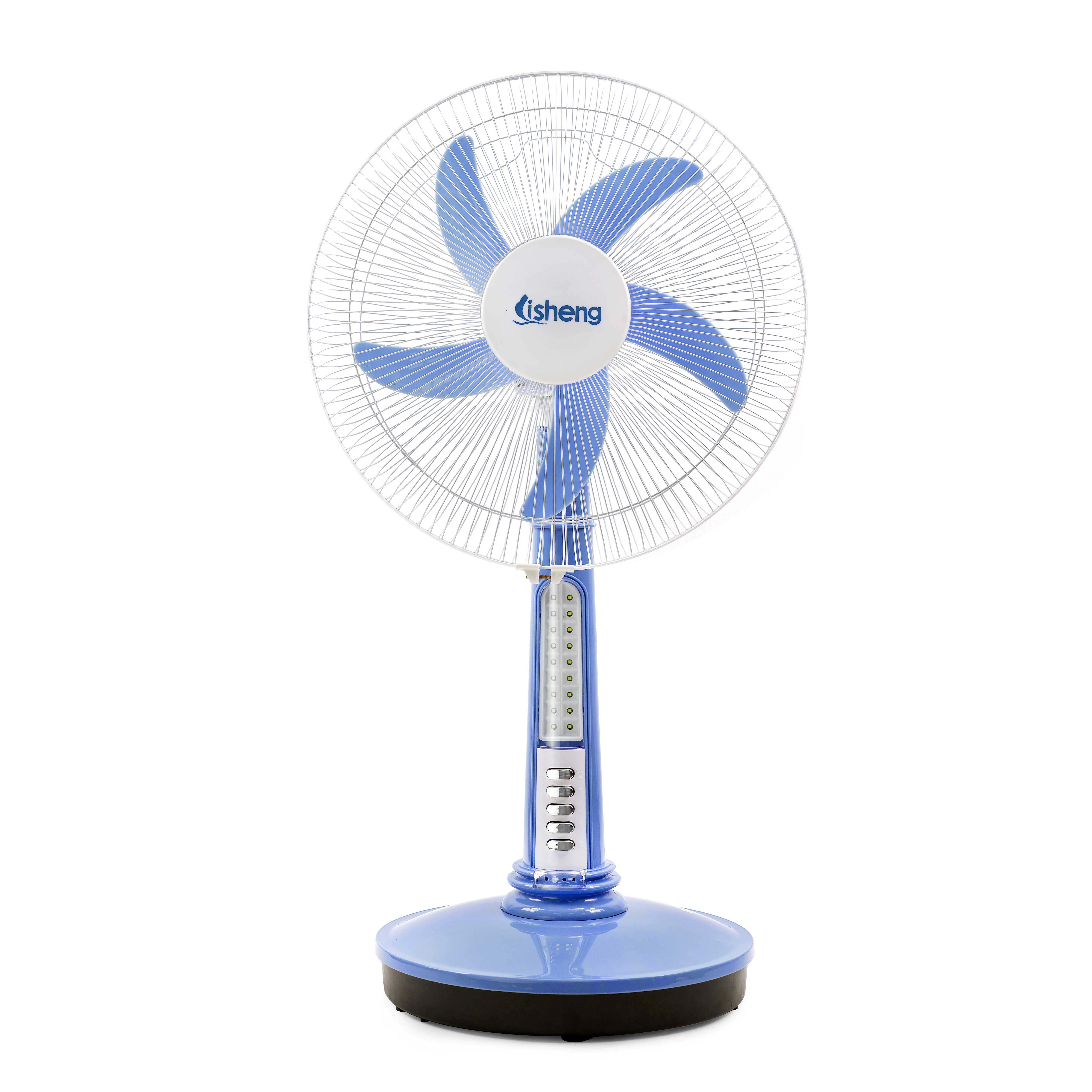 Modern 16 Inch DC Motor Rechargeable table  Fan  Pedestal  Air Cooling table  Fan  with battery and light