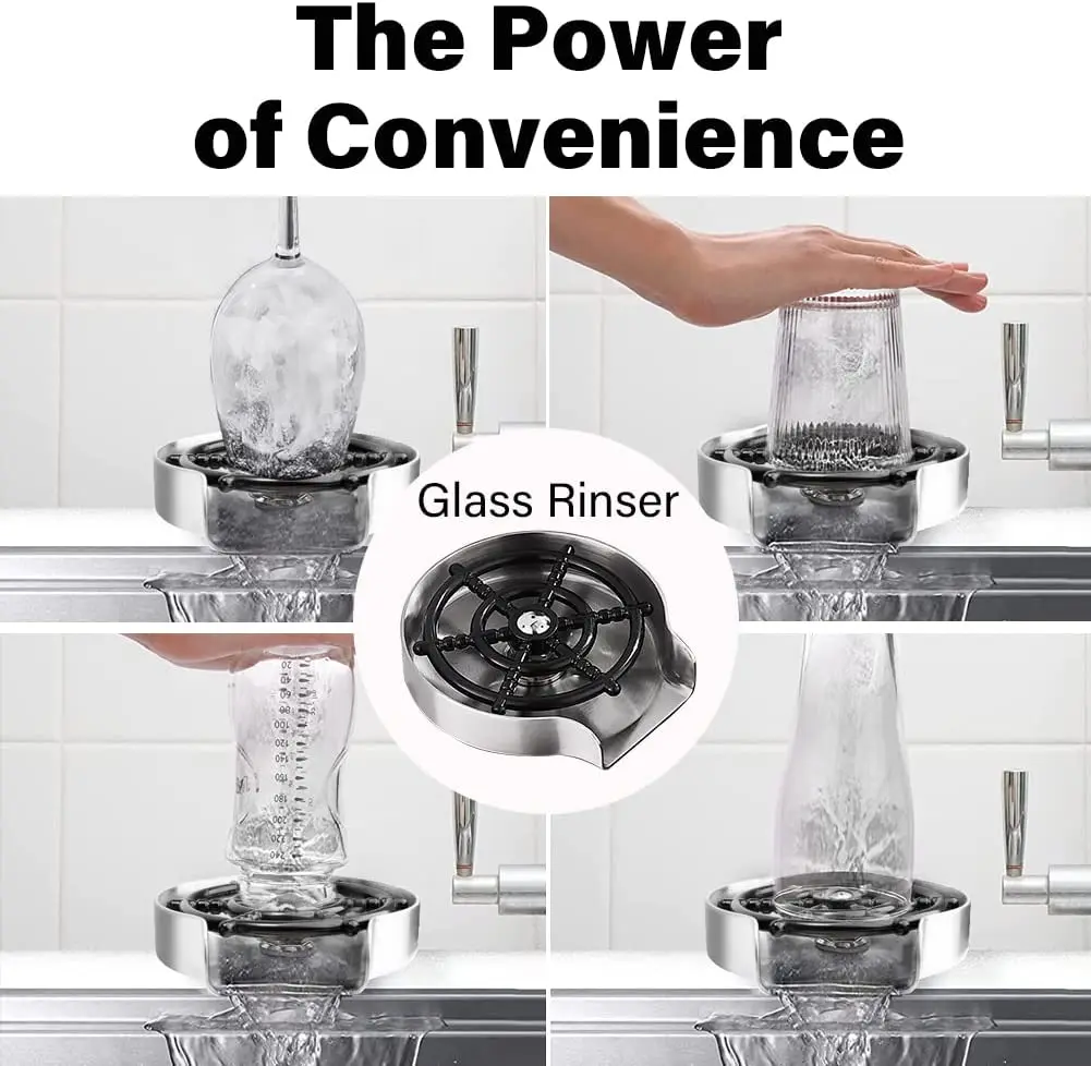 Hot Automatic Bar Metal Premium Washer Cheap Automatic Stainless Steel Washer Delta Faucet For Kitchen Sink Cup Glass Rinser