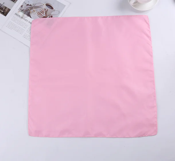100% Cheap price plain bandana solid color blank customized polyester bandanas in stock