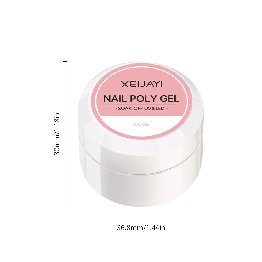 Nail Gel Art Transparent Camouflage Color Fibre Glass Hard Jelly Quick Building Nail Extend Gum Acrylic Polish For Salon