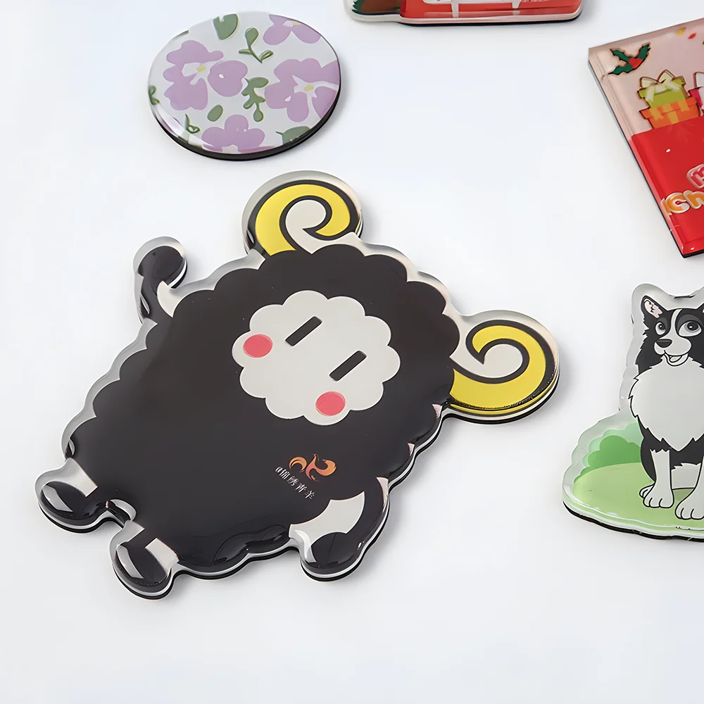 Custom made acrylic fridge magnet printed make your own design fridge magnet acrylic epoxy resin clear creative fridge magnet