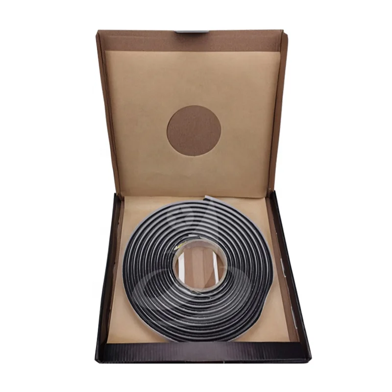 New 9.5mm *4.5M Auto Headlight Headlamp Retrofit Lighted Universe Model Black Snake Butyl Synthetic Rubber Glue Adhesive Sealant