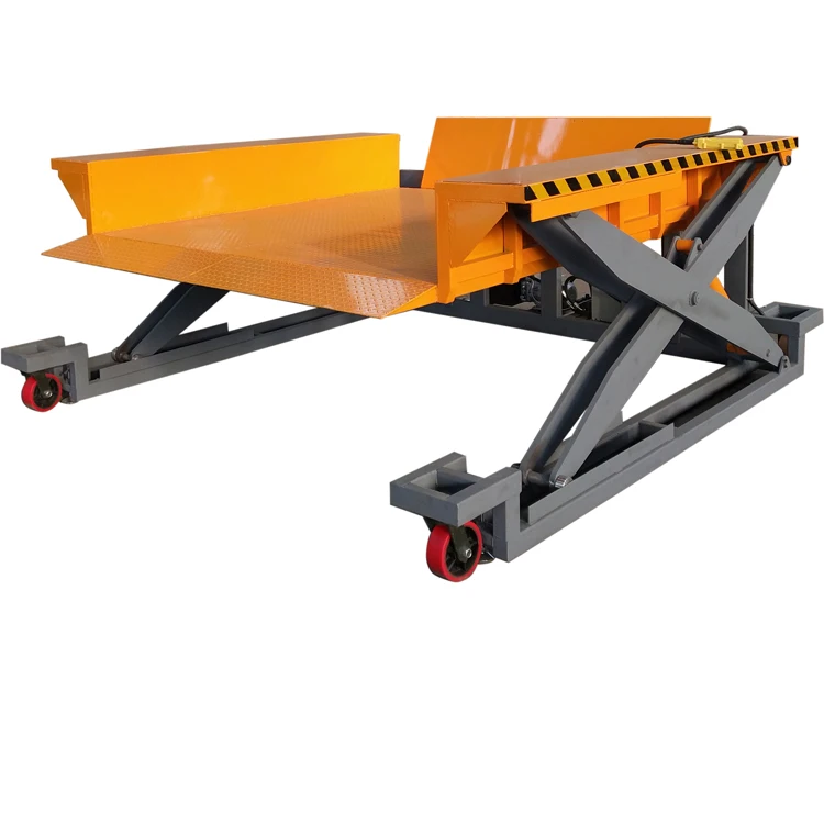 1T 1.5T 2T Mobile Transport Lift electric hydraulic scissor table lifter