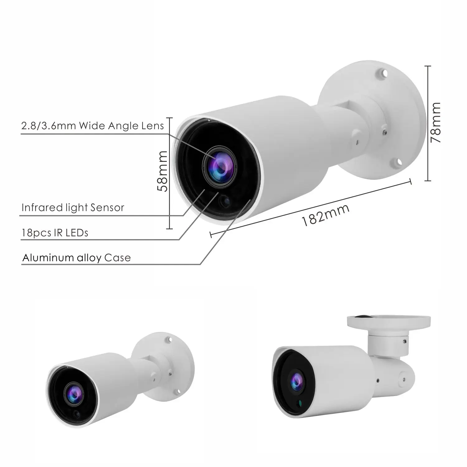 Besview 8MP IMX415 F1.0 Aperture Low-light WDR IP Colorvu Ultra Starlight CCTV Camera