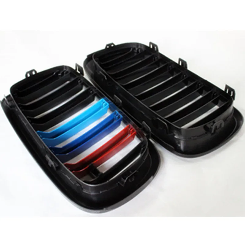 Сменная деталь для BMW X5 X6 F15 F16Glossy M color dual slat front hood ABS решетка для гриля 2014 +