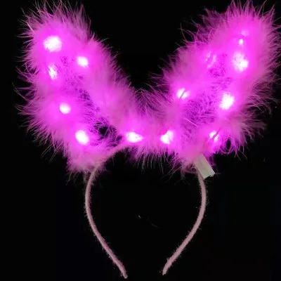 2024 Christmas Day glowing antlers headband fairy elk hair clips party performance photo shoot logo