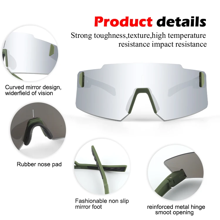 Frameless sunglasses TR90 frame  PC lens colorful Eye Sunglasses Adjustable nose running bicycle Glasses