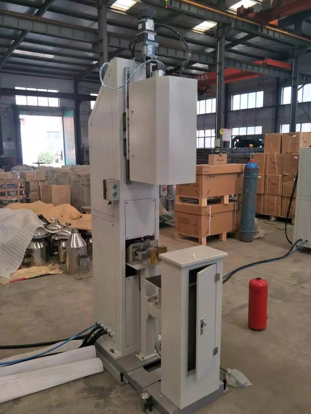 china 40 years manufacturer, dry powder fire extinguisher assembling equipment /cylinder manufacturing machine