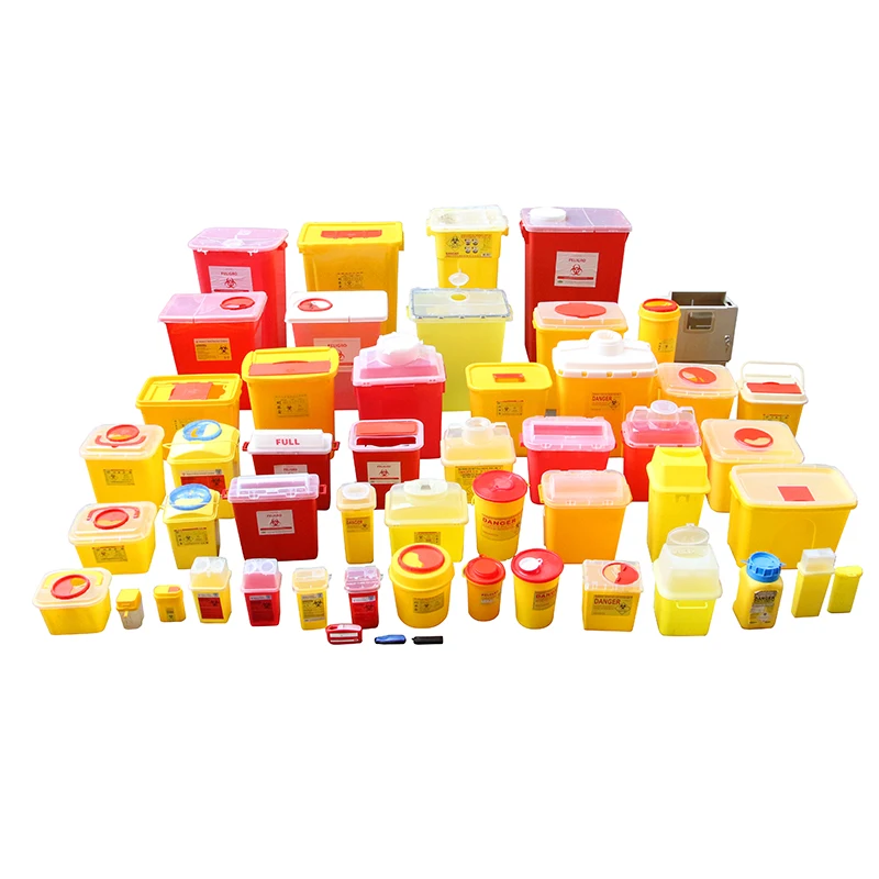 Customized Biohazard Needle and Syringe Disposal 1 Gallon 4quart Sharps Container with Clear Lid