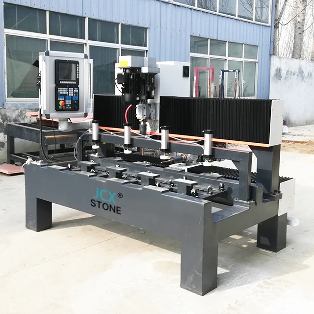 JCXstone Stone machines and Stone Plate Pre-Buried Hole Drilling Machine For Stone Plate Drilling