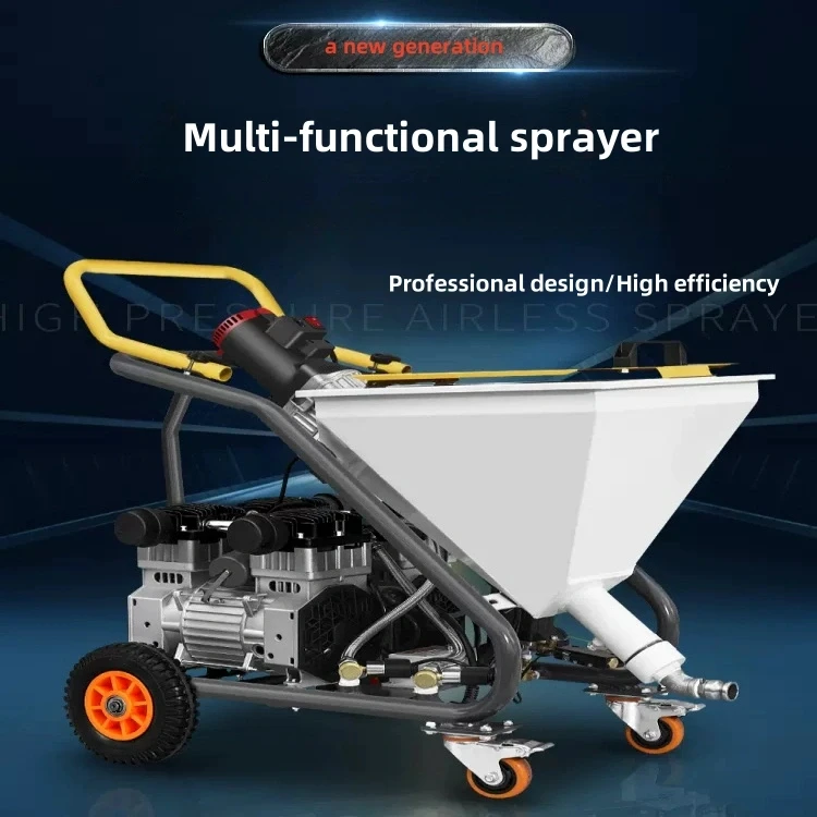High-Pressure Multi-Function Polyurethane Putty Powder Waterproof Coating Real Stone Paint Cement Slurry Mortar Spray Machines