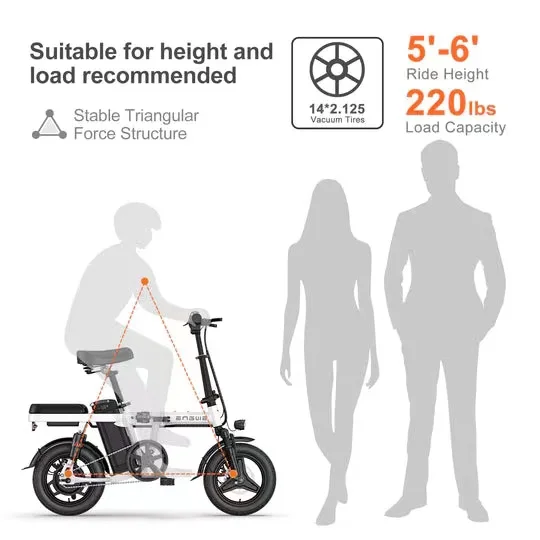 Factory wholesale hot sale EU UK US Free shipping Most Selling Folding Ebike 14 inch Wheel Size 48V 250W Electric City Bike
