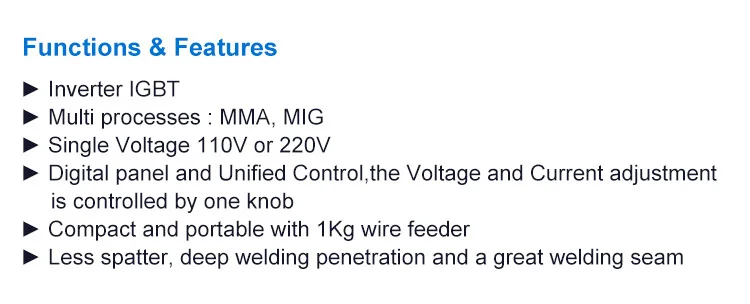Welders Inverter Double Pulse Mig Welder