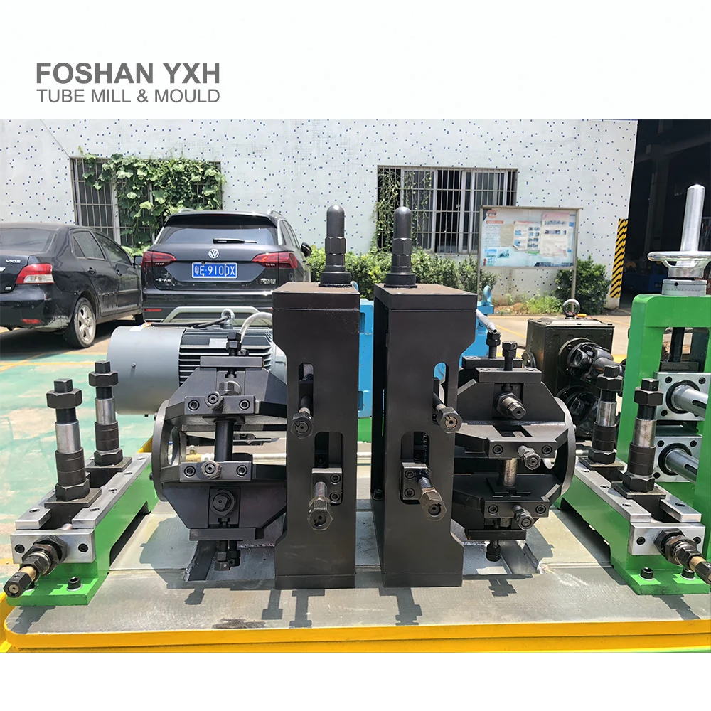 Stainless Steel Welding Tube Finning Machine / Pipe Roll Forming Line