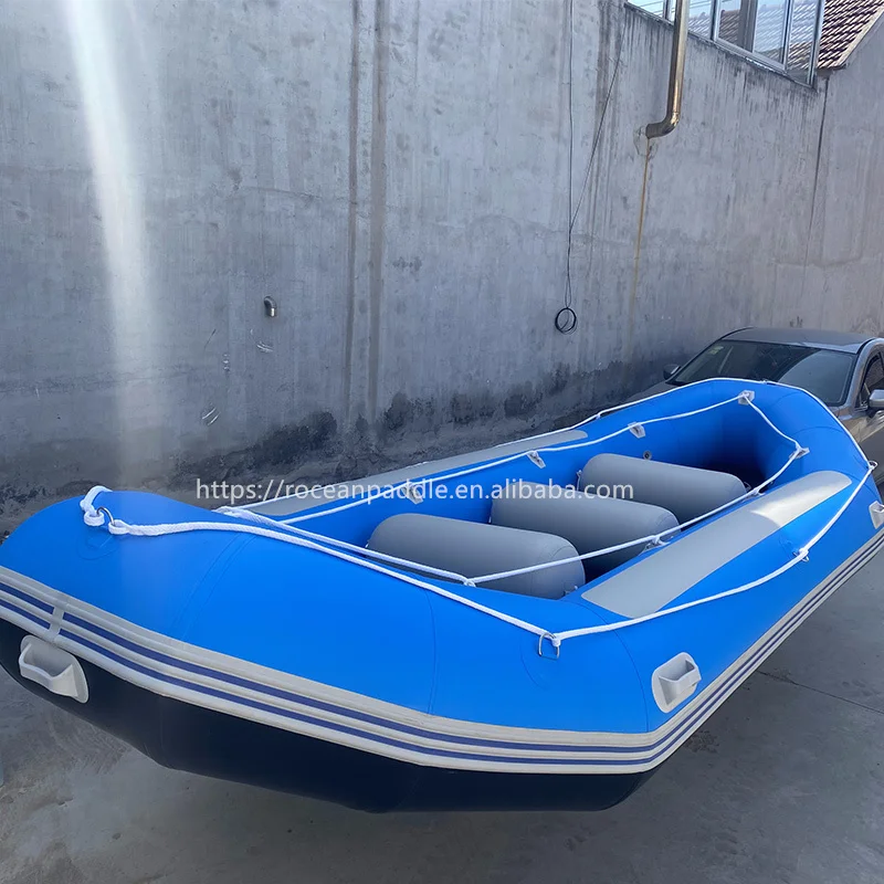 Factory 400cm 5 6 7 8 persons inflatable rafting boats for white water river raft AR-400 with self-draining floor for hot sale!