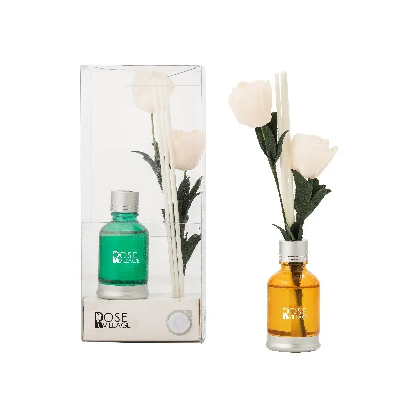 Luxury home fragrance dried flower decoration aromatherapy essential oil reed diffuser set