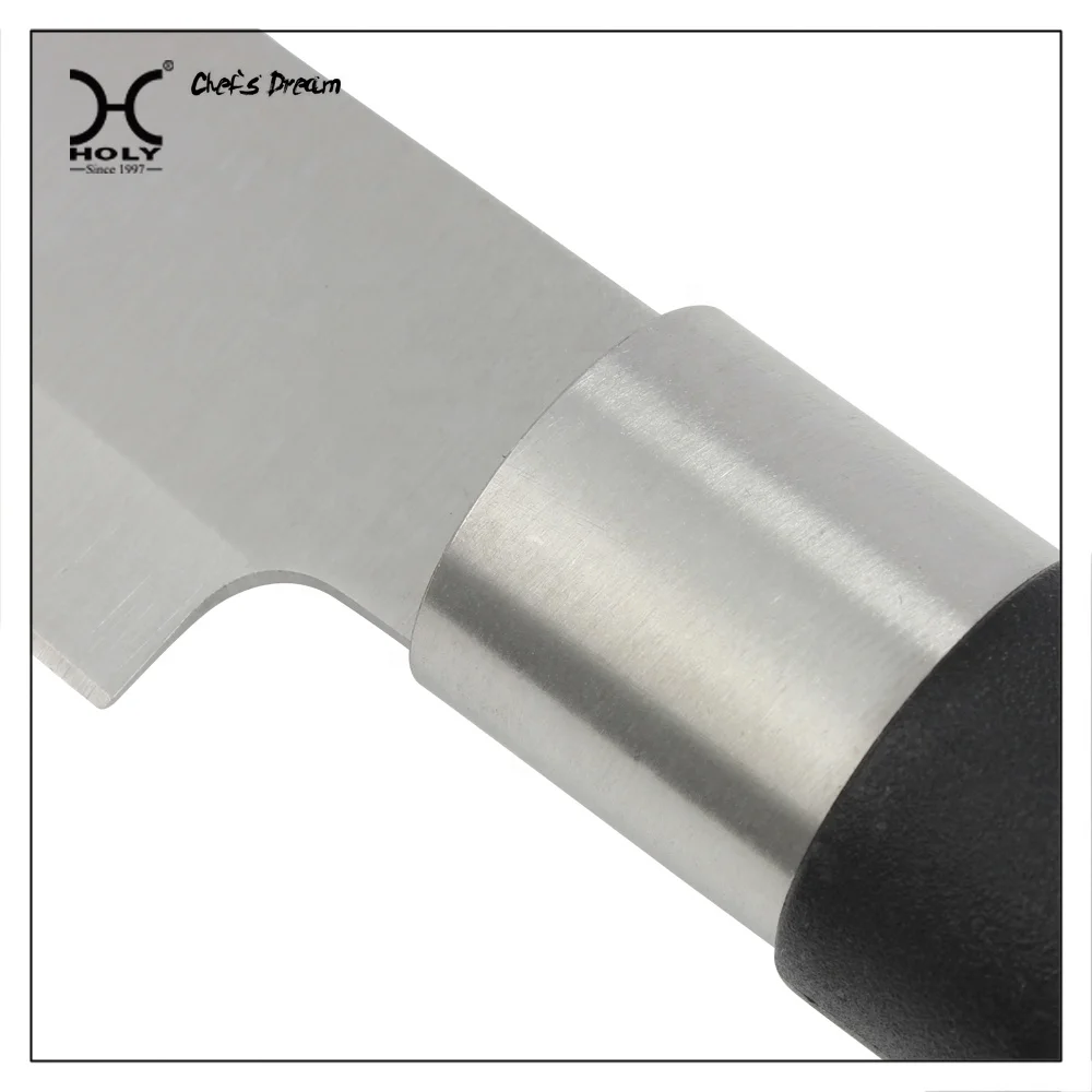 6 шт. набор кухонных ножей из нержавеющей стали с лазерным логотипом 3Cr13 лезвие полипропиленовая ручка бамбуковая подставка для