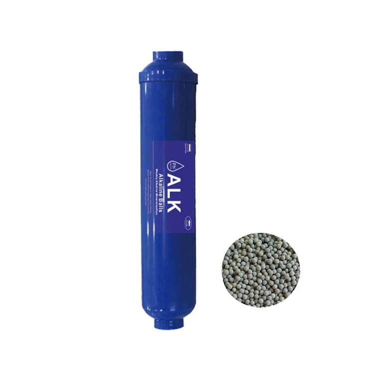 Post Inline Alkaline T33 8-9 PH+ Alkaline Water Filter Replacement Weak Alkaline Water Filter Cartridge for Drinking Water