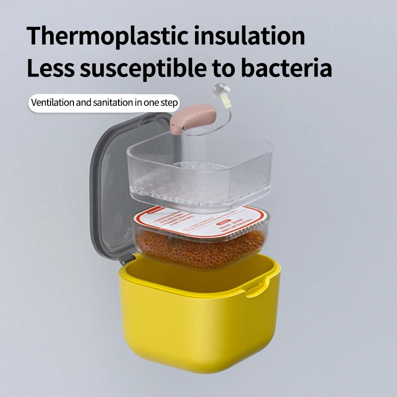 China Portable PC Material Hearing Aids and earmould Drying Capsules Jar Case