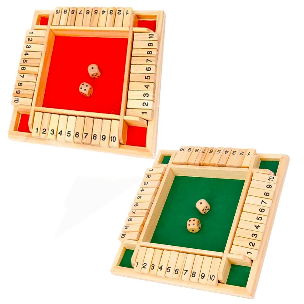 Game Board Educational Toys Wooden Toys Shut The Box Game