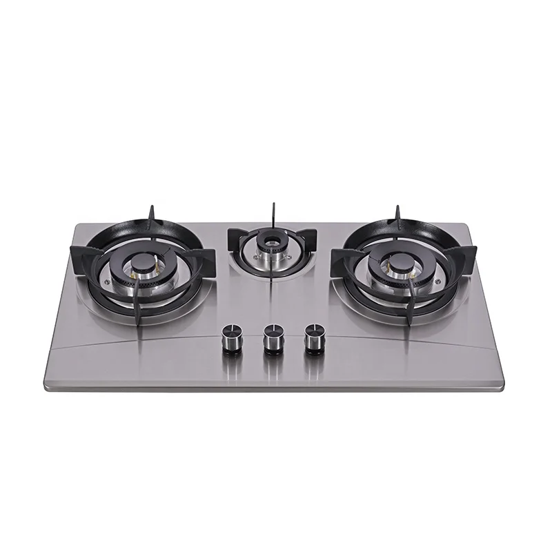 LPG Tempered Glass Super good blue flame gas cooker stove with 4  brass burner gas hobs