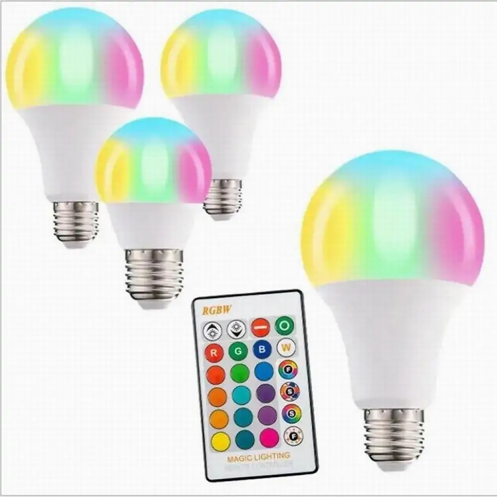 Hot Selling 5W Led Light Rgbw Colorful Bulb Changing Control E27 Lighting Mode Energy Saving Led Smart Lights Bulb